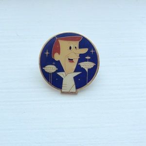 Vintage enamel George Jetson collectible lapel pin